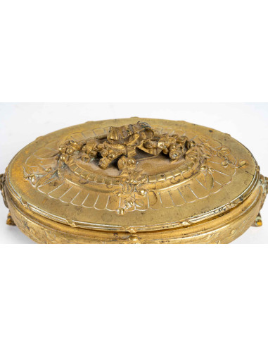 Gecodeerde bronzen sieraden doos,...