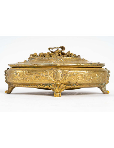 Gecodeerde bronzen sieraden doos,...