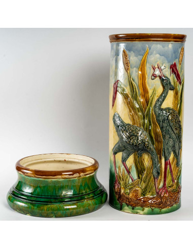 Ceramic Barbotine umbrella stand
