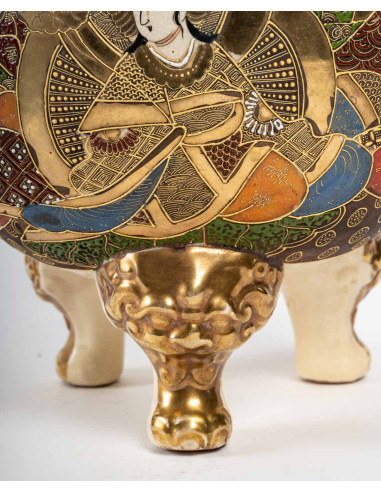 Satsuma ceramic perfume burner, 1900
