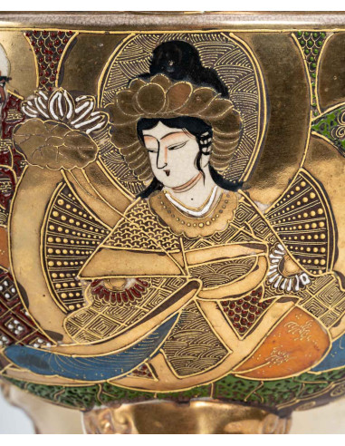 Satsuma ceramic perfume burner, 1900