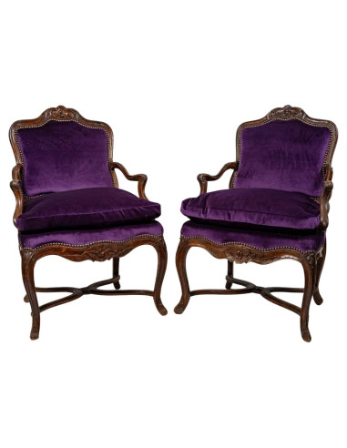 Paar Sessel, Regency, Xviiième siècle
