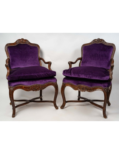 Paar Sessel, Regency, Xviiième siècle