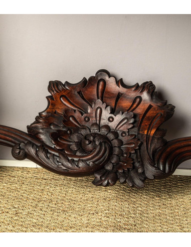 Louis XV style carved walnut console.