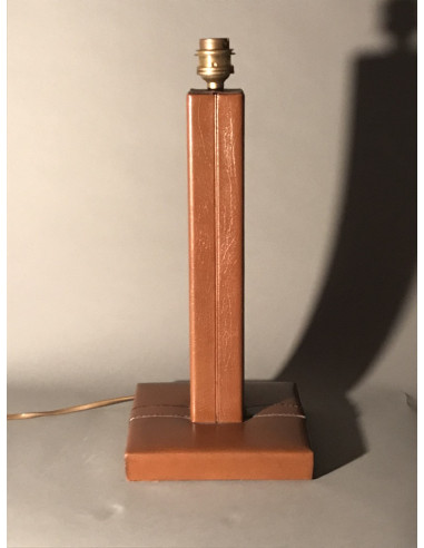 Schöne Bürolampe mit Leder bedeckt