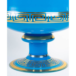 Vaso em opalina azul, Xixth... 2