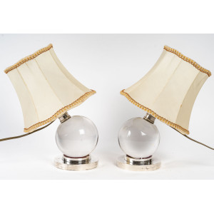Pár křišťálových lamp,... 2