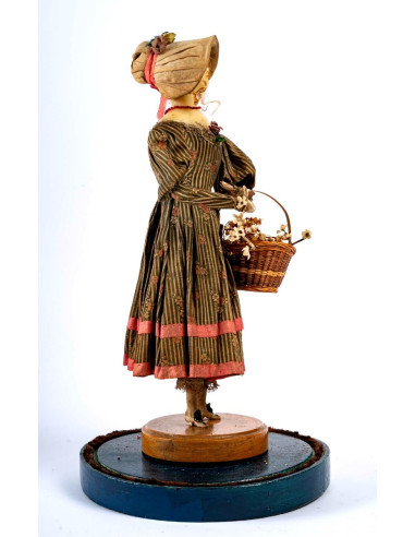 Wax Doll Under Globe - period: 19th...