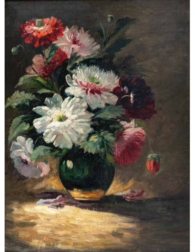 French work Floral composition, Late...