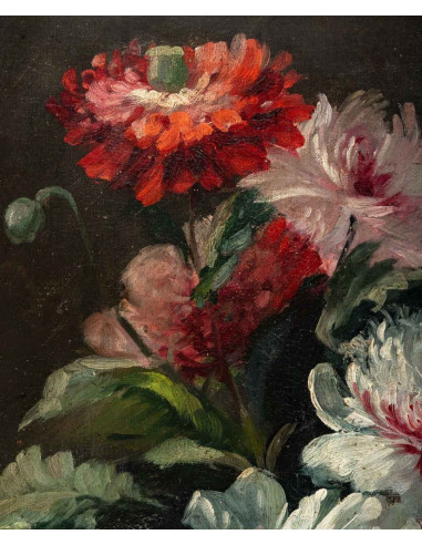 French work Floral composition, Late...