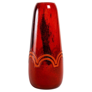 Powdered glass vase -...