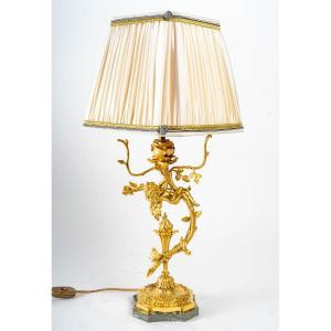 Lampada in bronzo dorato... 2