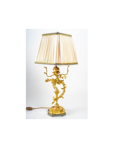 Lampe En Bronze Doré Fin XIX