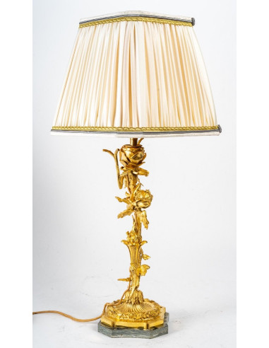 Lampe En Bronze Doré Fin XIX