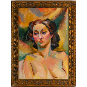 Retrato de mujer, Art Déco,...