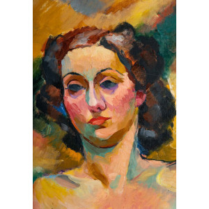 Retrato de mujer, Art Déco,... 2