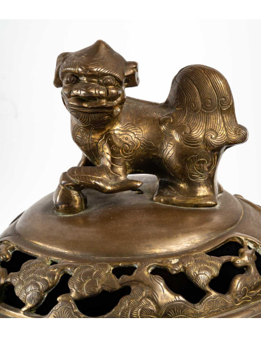 青铜香水炉，越南，19 世纪