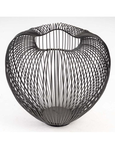 Painted Metal Vase