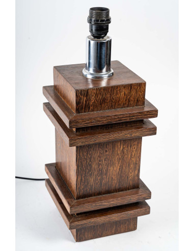 Lámpara de madera de Jacques Adnet, 1930