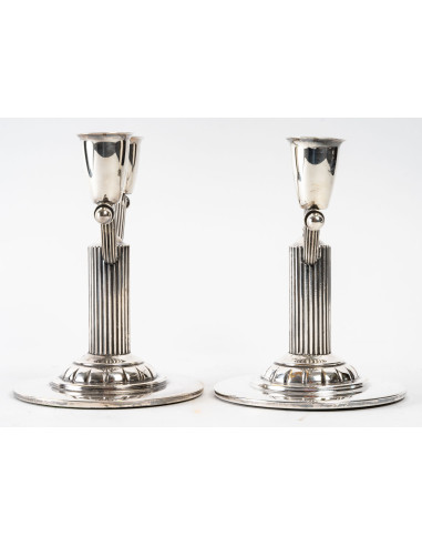 Paire de bougeoirs, art déco, 1930