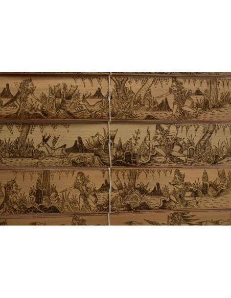 Indonesische pyrogravure, Xxth eeuw