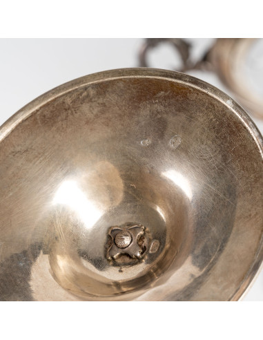 Confiturier en Argent et Verre,...
