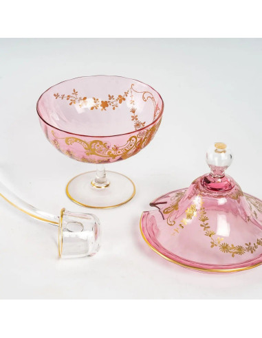 粉水晶餐具，19 世纪