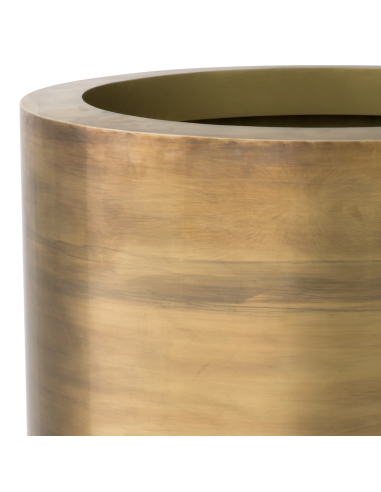 High brass planter