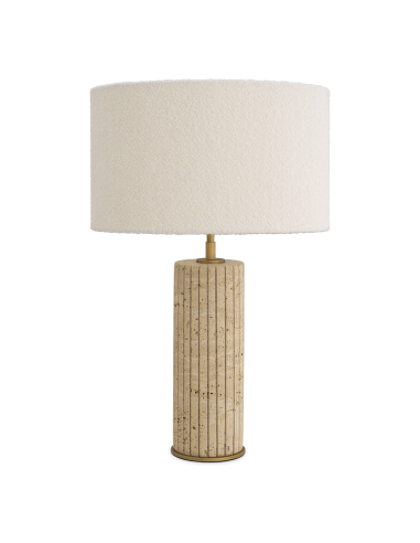 Lampe de table en Travertin Giova Round