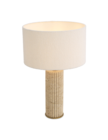Lampe de table en Travertin Giova Round