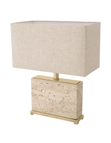 Table Lamp in Travertine, Model...