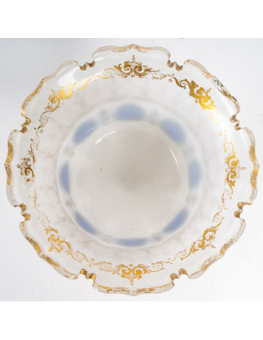 19th century enamelled Opaline cup