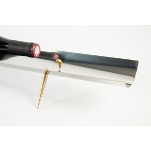 Schienale di design, anni '70, metallo argento e bronzo dorato 2