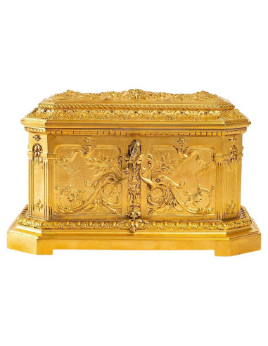 Joyero de bronce dorado de Paul Louchet
