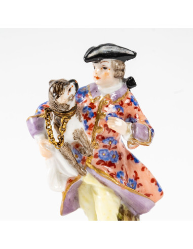 Par de frascos de perfume de porcelana