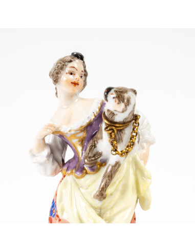 Par de frascos de perfume em porcelana
