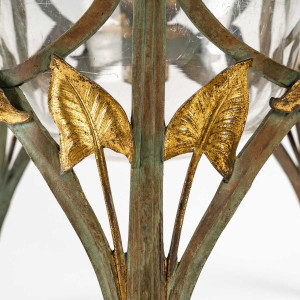 Beker van glas en metaal,... 2