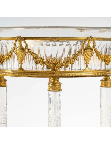 Cuenco de cristal de Baccarat, siglo XIX