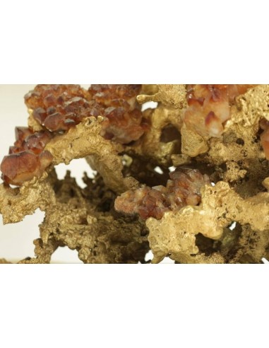 Lamp in Golden Bronze, Rock Crystal Sertie