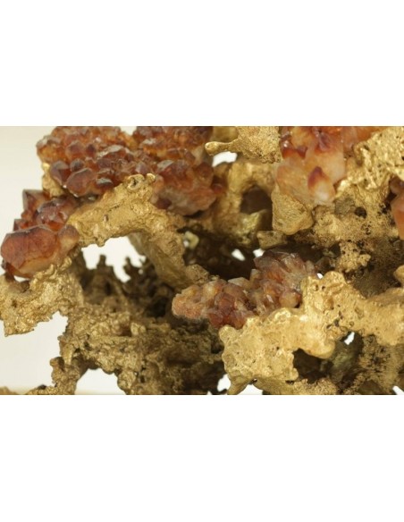 Lamp in Golden Bronze, Rock Crystal Sertie