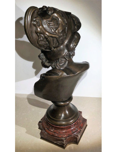 Bronze bust, after the antique, 19th...
