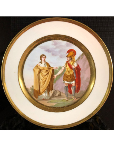 Plato de porcelana pintada, época...