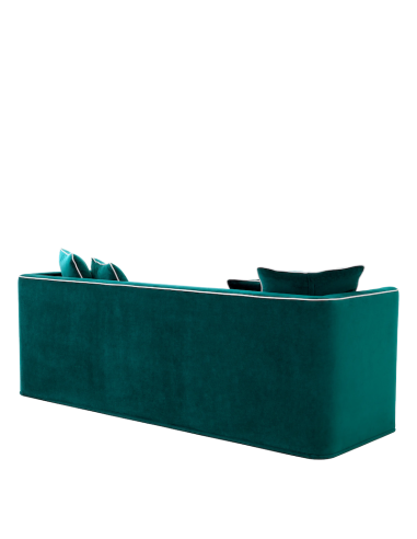 Cómodo sofá de tela verde