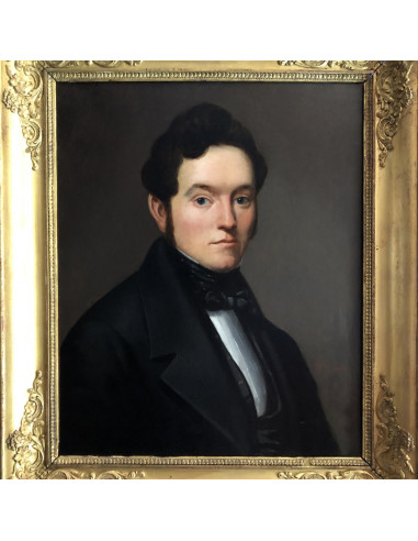Óleo sobre tela, pintura do século XIX