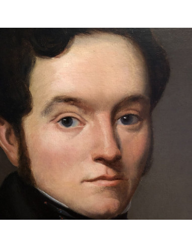 Óleo sobre tela, pintura do século XIX