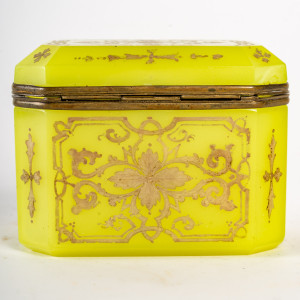 Caja de opalina amarilla,... 2