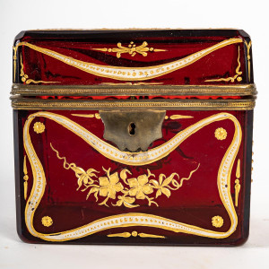 Bohemian Crystal box, XIX w 2