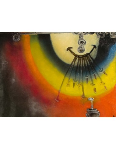Paul Ackerman (1908-1981) Composición Óleo sobre lienzo.