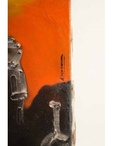 Paul Ackerman (1908-1981) Composición Óleo sobre lienzo.