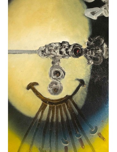 Paul ackerman (1908-1981) composition oil on canvas.